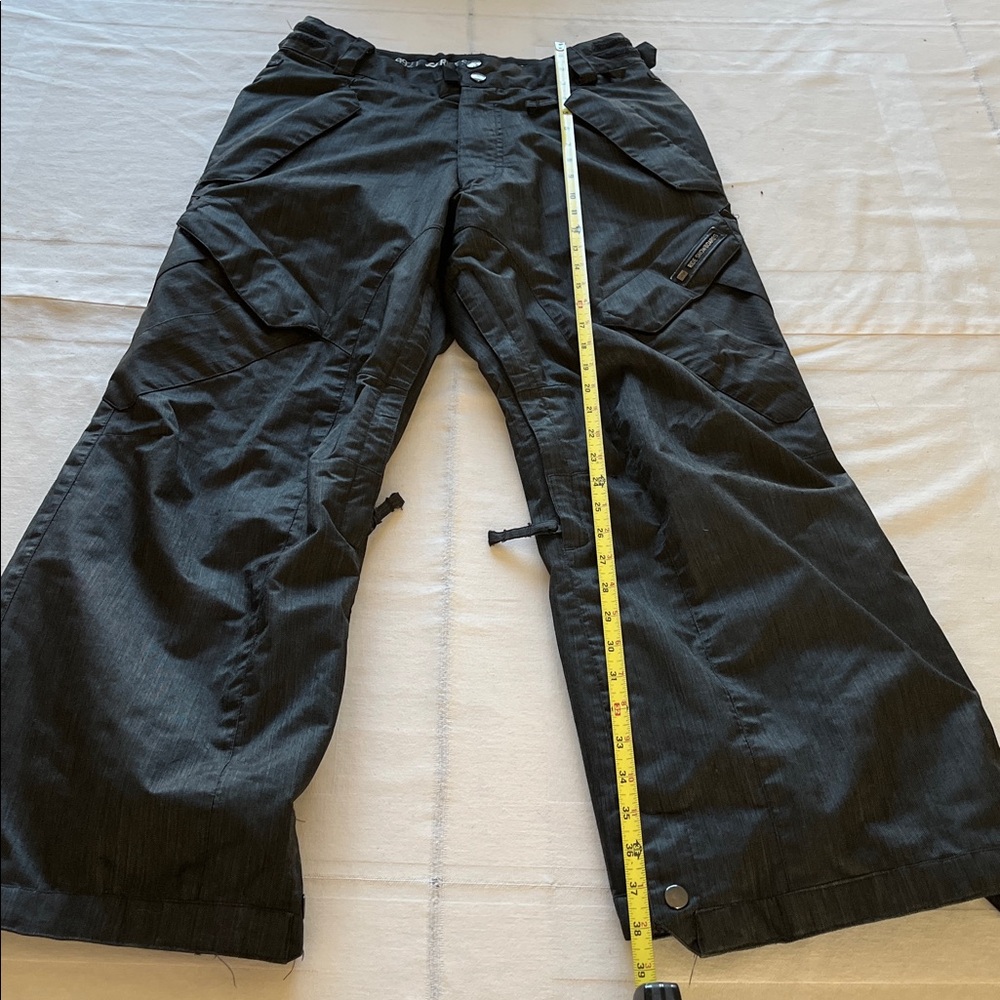 Ride Snow Board CO Men’s Waterproof Black and Grey Color Scheme Pants Size Small - Picture 7 of 8